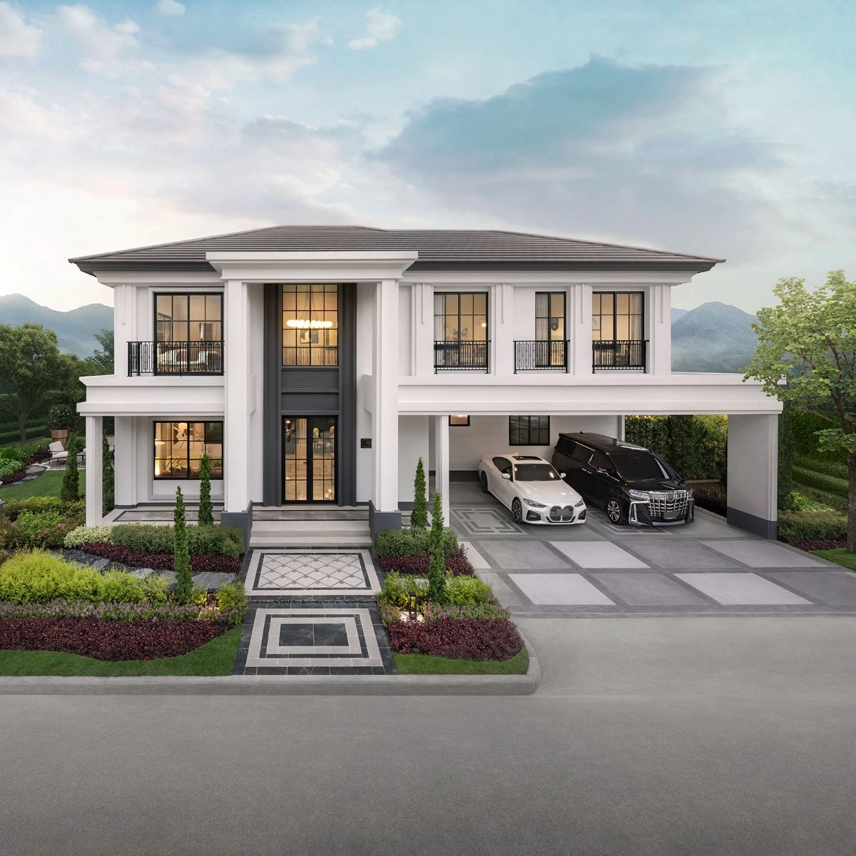 บ้าน เศรษฐสิริ รวมโชค เลขที่ 49 ทิศตะวันตก เฟสใหม่ แปลงมุม ที่ดินใหญ่