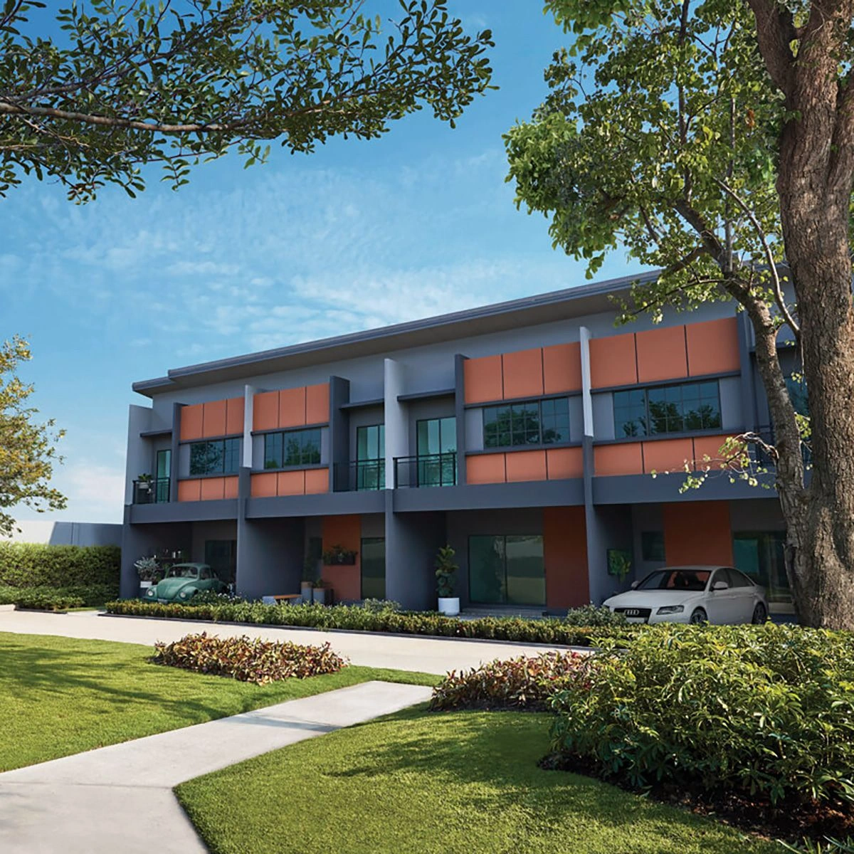 ทาวน์โฮม สิริ เพลส จรัญ - ปิ่นเกล้า เลขที่ 1232-3206 ทิศเหนือ โซนใหม่ แปลงมุม วิวสวน