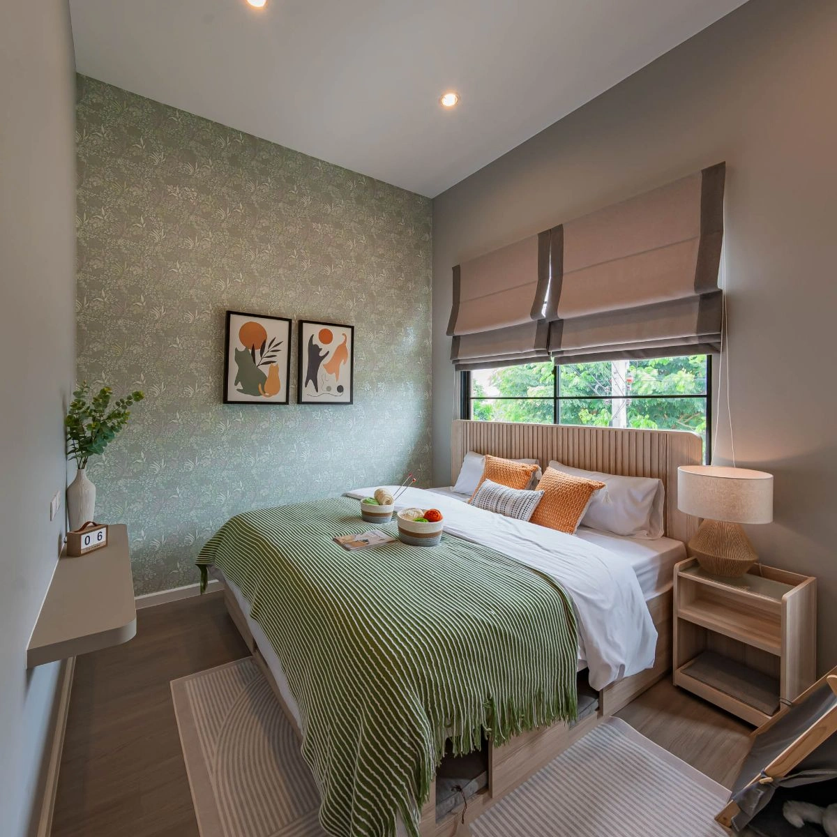 ทาวน์โฮม สิริ เพลส รังสิต - คลอง 2 เลขที่ 58/246 ทิศเหนือ *บ้านตัวอย่าง*<br> แปลงมุม โซนหน้าสวน