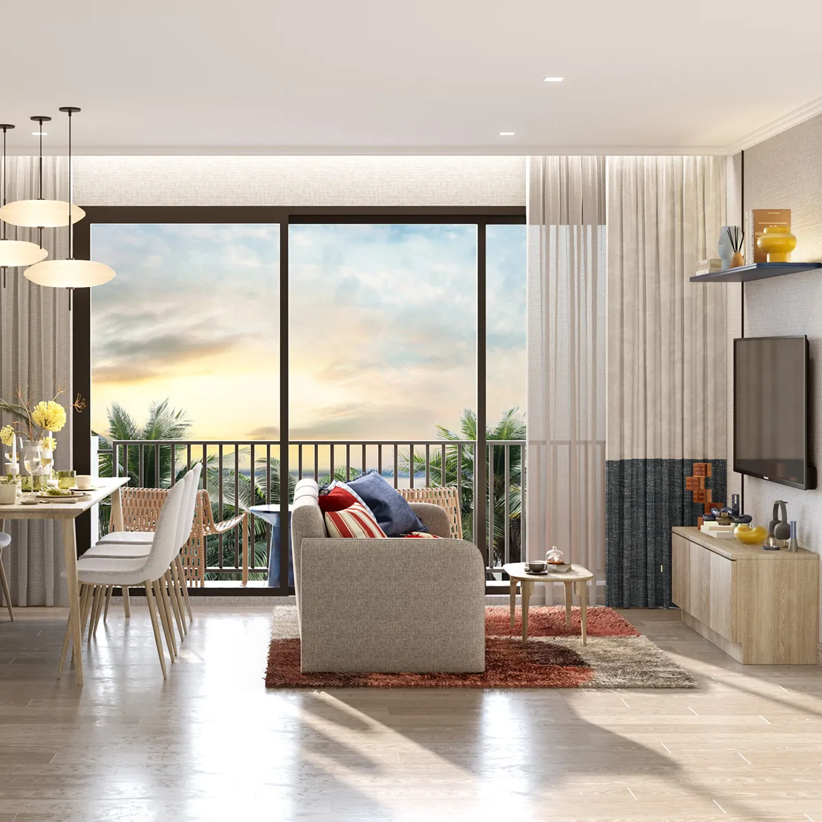 คอนโด เดอะ เบส เชิงทะเล เลขที่ 010512 ทิศเหนือ ห้องหน้ากว้าง แต่งครบ