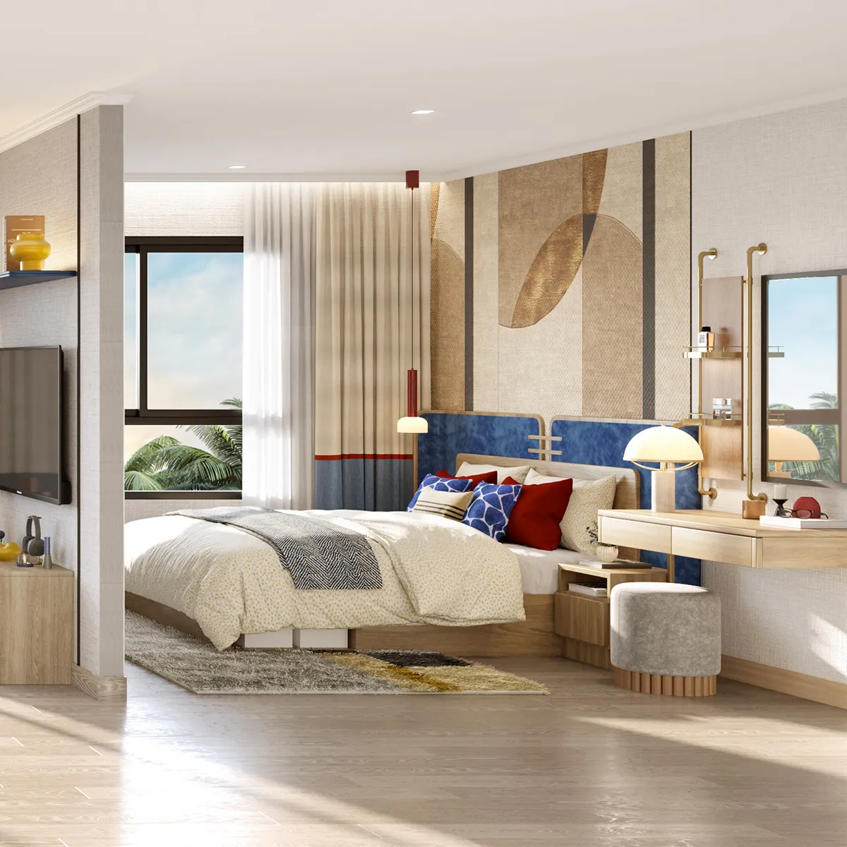 คอนโด เดอะ เบส เชิงทะเล เลขที่ 010517 ทิศเหนือ ห้องแต่งครบ หน้ากว้าง