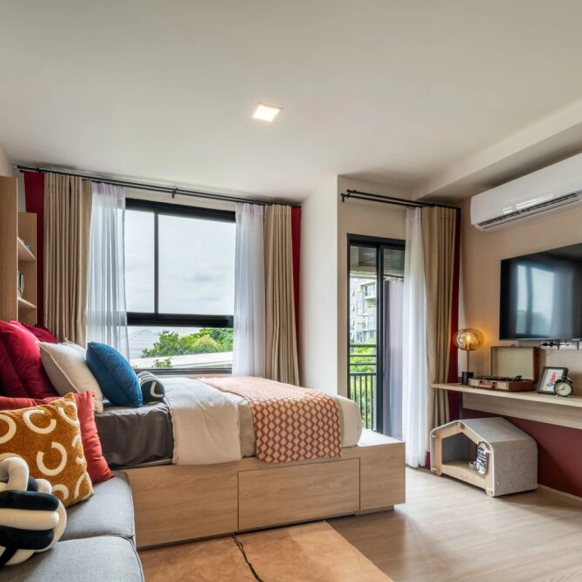 คอนโด เดอะ มูฟ สุขุมวิท 107 เลขที่ 010810 ทิศใต้ ห้องแต่งครบ พร้อมอยู่ เลี้ยงสัตว์ได้