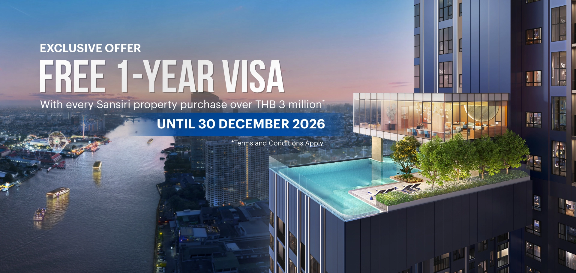 Sansiri Free 1 Year Visa