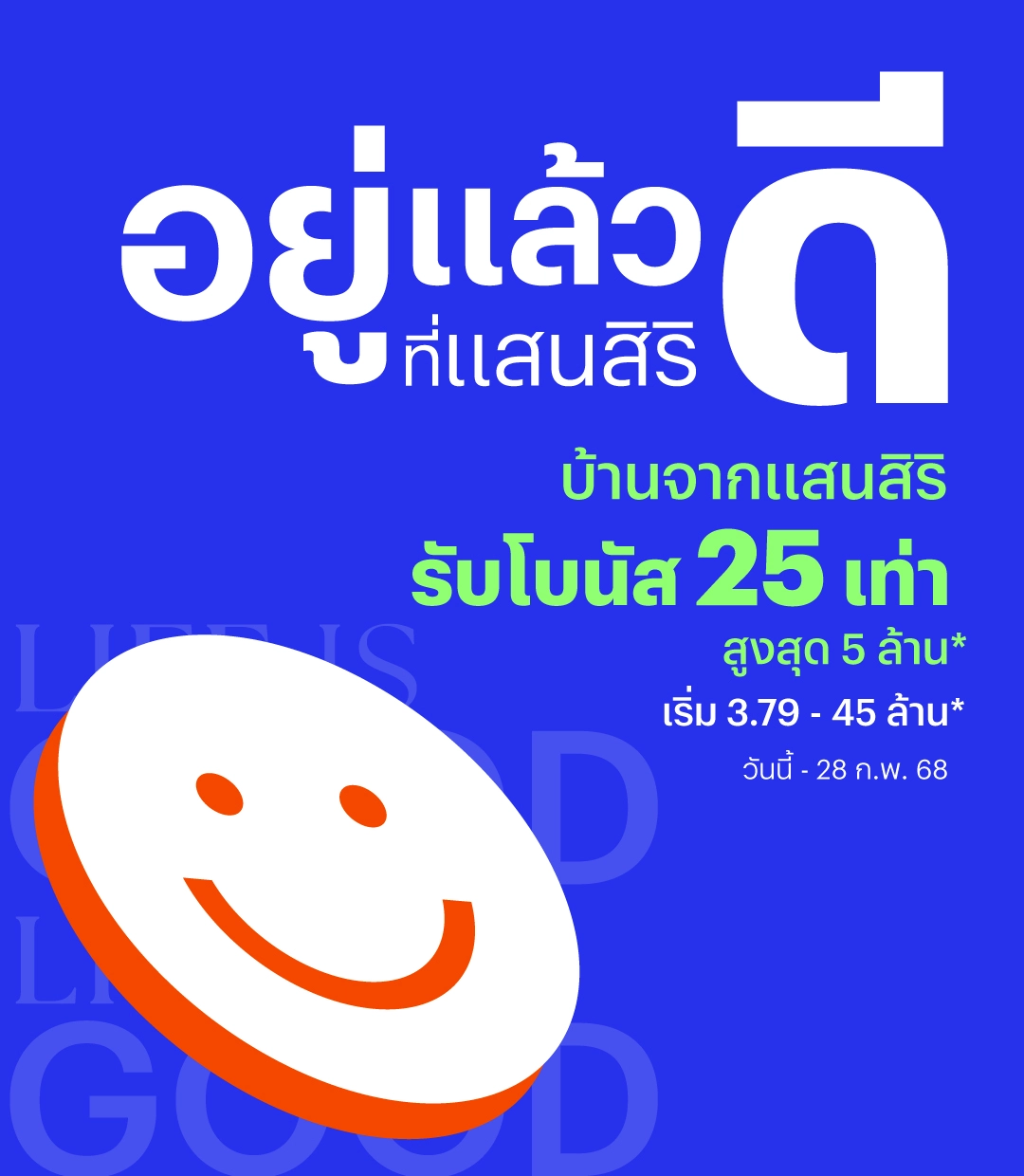 RTM Promotion Q1 2025 อยู่แล้วดีที่แสนสิริ