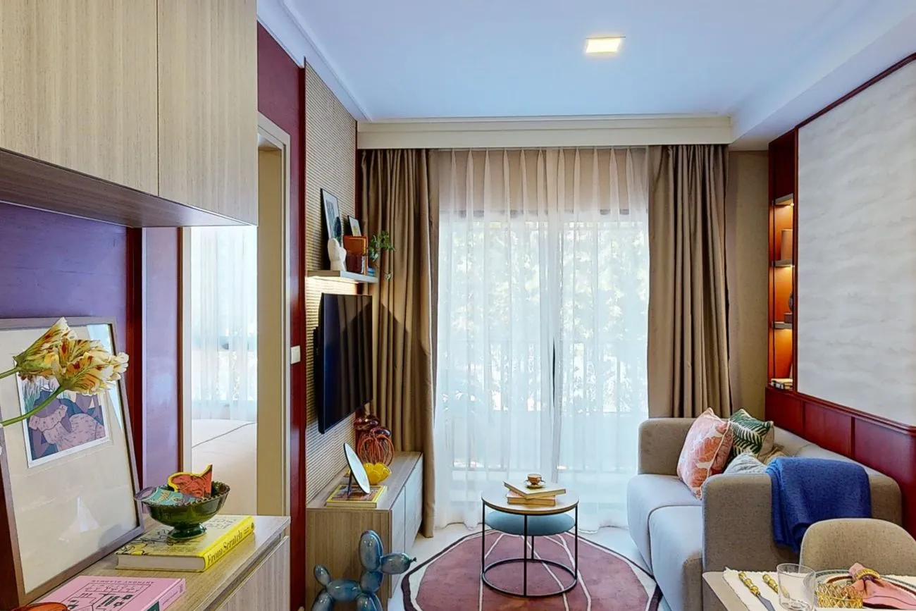 1-bedroom unit, 34.50 sq.m