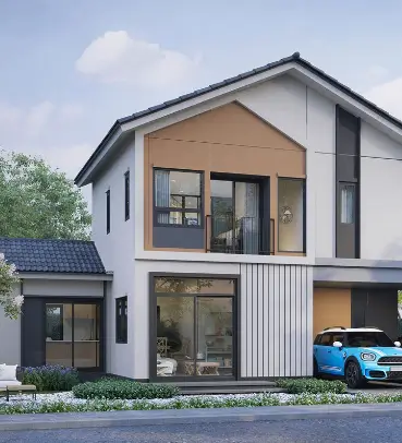 แบบบ้านแฝดสไตล์ Modern Barn House แบบบ้าน DALE