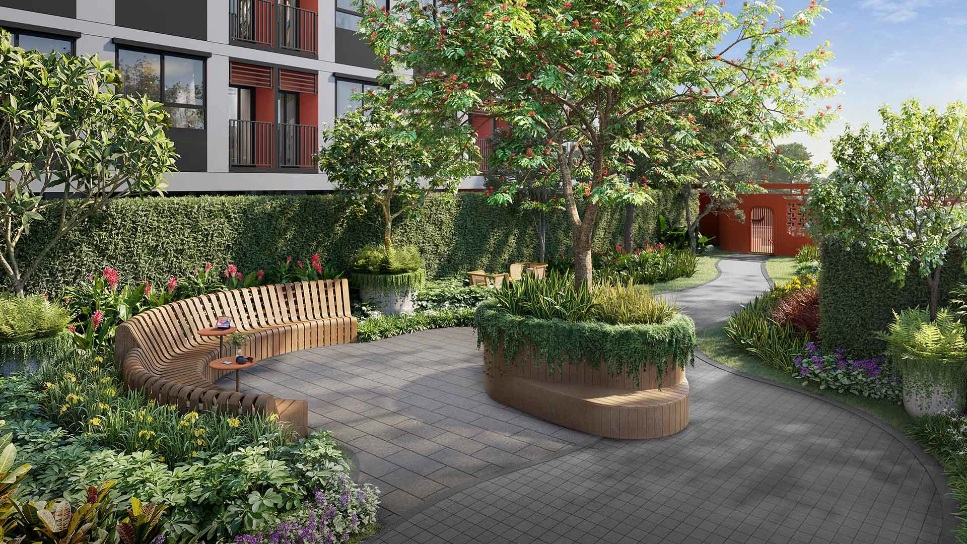 Garden with outdoor area