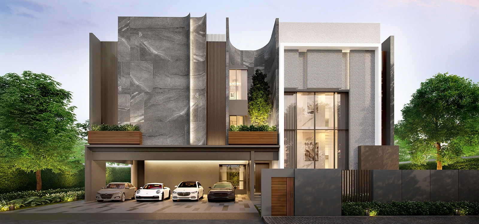 บ้านเดี่ยว 3 ชั้น โครงการใหม่ บูก้าน กรุงเทพกรีฑา แปลนแบบบ้าน crest